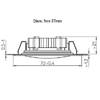 SHELF LED COB tipologia Incassi tondi famiglia SHELF LED / Quadrato Cromo product photo Photo 03 3XL