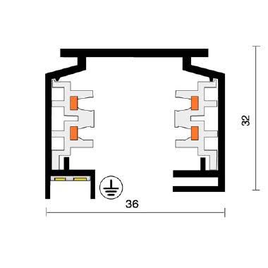 SITRACK DALI - Binario Trifase 2 mt tipologia Binari famiglia SITRACK / DALI Plafone 380V  16A product photo Photo 03 3XL