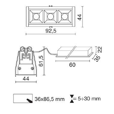 TRAIL INCASSO 3 tipologia Incassi quadri famiglia TRAIL / Incasso Bianco product photo Photo 03 3XL