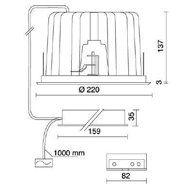 NET BLOCK 18 tipologia Incassi tondi famiglia NET BLOCK / 18 Bianco product photo Photo 07 3XL