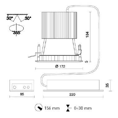 NET MCL ORIENTABILE PLUS tipologia Incassi tondi famiglia NET MCL PLUS / orientabile Bianco product photo Photo 03 3XL