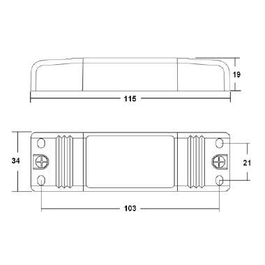 ALIMENT per POWER LED 15W 350mA tipologia Driver famiglia BOX DI ALIMENTAZIONE / per Led Classe 2 product photo Photo 03 3XL