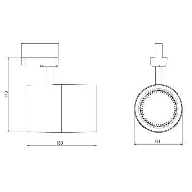 BEND XS LED BASIC tipologia Proiettori famiglia BEND / XS BASIC product photo Photo 03 3XL