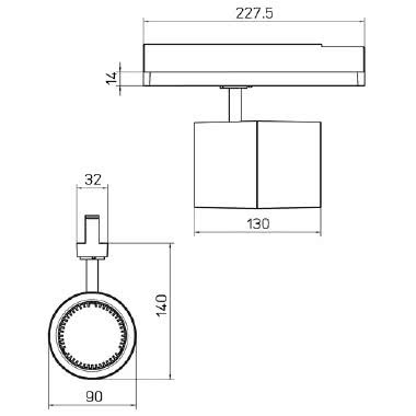 BEMD XS SLIM tipologia Proiettori famiglia BEND / XS SLIM Vetro temprato chiaro product photo Photo 03 3XL