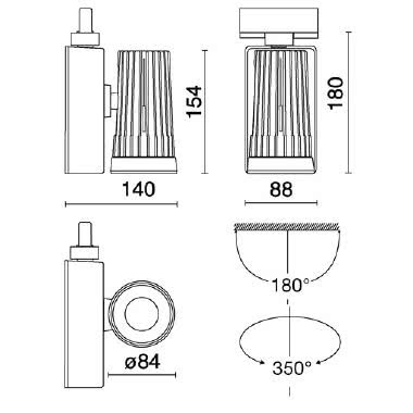 LUXOR-V XS tipologia Proiettori famiglia LUXOR / XS - Verticale product photo Photo 03 3XL