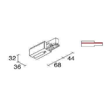 Testata Alimentazione - Terra SX tipologia Binari famiglia SITRACK / plafone 0,110 kg product photo Photo 02 3XL