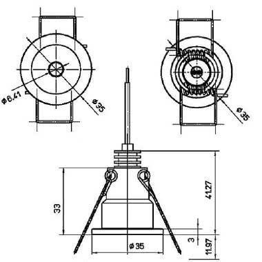 STAR tipologia Incassi tondi famiglia EYES / STAR Bianco azzurrato product photo Photo 03 3XL
