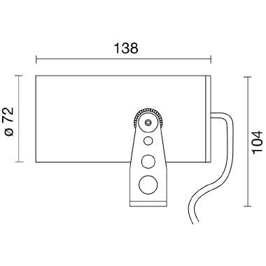 SPOT 70 NR tipologia Proiettori famiglia SPOT  IP 67 / SPOT 70 Vetro temprato chiaro product photo Photo 03 3XL
