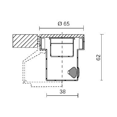 OLODUM MICRO LED tipologia Incassi tondi famiglia OLODUM / Micro Vetro satinato temprato product photo Photo 03 3XL