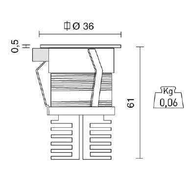 EYES WALL COB tipologia Incassi tondi famiglia EYES / WALL FLAT product photo Photo 03 3XL
