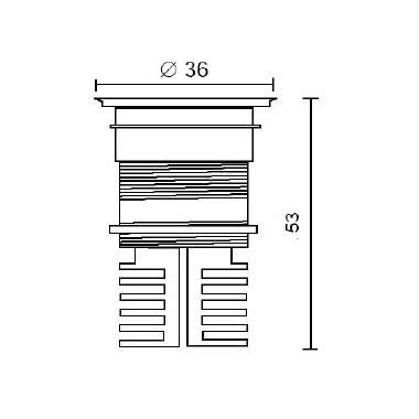 EYES GROUND tipologia Incassi tondi famiglia EYES / GROUND Vetro chiaro product photo Photo 03 3XL