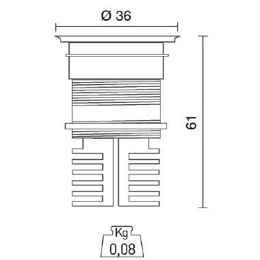EYES GROUND COB tipologia Incassi tondi famiglia EYES / GROUND Schermo in metacrilato trasparente product photo Photo 03 3XL