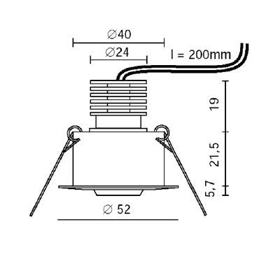 EYES ORIENTABILE tipologia Incassi tondi famiglia EYES / ORIENTABILE Alluminio anodizzato product photo Photo 03 3XL