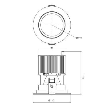 KIT SWING 10 tipologia Incassi tondi famiglia SWING / 10 Bianco product photo Photo 03 3XL