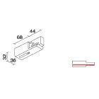 Testata Alimentazione DALI- Terra DX  tipologia Binari famiglia SITRACK / DALI Plafone 0,120 kg product photo
