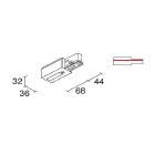 Testata Alimentazione - Terra SX tipologia Binari famiglia SITRACK / plafone 0,110 kg product photo