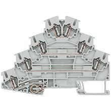 Morsetto a quattro piani per motore, con collegamento a molla, sezione: 0,08-2,5 mm&sup2; product photo