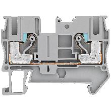 Morsetto passante IPO, 6 mm&sup2;, larghezza 8,2 mm, grigio, 1000 V, 2 punti di collegamento product photo