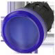 Indicatore luminoso, 22 mm, rotondo, in plastica, colore blu, gemma, liscia product photo Photo 01 2XS