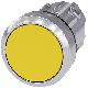 Pulsante, 22 mm, rotondo, in metallo lucido, colore giallo, bottone product photo Photo 01 2XS