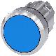 Pulsante, 22 mm, rotondo, in metallo lucido, colore blu, bottone product photo Photo 01 2XS