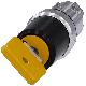 Selettore a chiave O.M.R., 22 mm, rotondo, in metallo lucido, colore giallo, estrazione chiave O product photo Photo 01 2XS