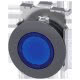Pulsante, illuminato, 30 mm, rotondo, in metallo opaco, colore blu product photo Photo 01 2XS