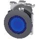 Pulsante, illuminato, 30 mm, rotondo, in metallo opaco, colore blu product photo Photo 01 2XS