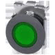 Pulsante, illuminato, come indicatore luminoso, 30 mm, rotondo, in metallo, opaco, colore verde product photo Photo 01 2XS