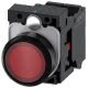 Pulsante, illuminato, 22 mm, rotondo, in plastica, colore rosso, 1NC, AC/DC 24 V product photo Photo 01 2XS