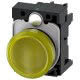 Indicatore luminoso, 22 mm, rotondo, in plastica, colore giallo, gemma, liscia, AC/DC 24 V product photo Photo 01 2XS