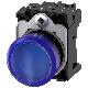 Indicatore luminoso, 22 mm, rotondo, in plastica, colore blu, gemma, liscia, AC/DC 24 V product photo Photo 01 2XS
