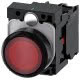 Pulsante, illuminato, 22 mm, rotondo, in plastica, colore rosso, 1NC, AC 230 V product photo Photo 01 2XS