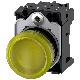 Indicatore luminoso, 22 mm, rotondo, in plastica, colore giallo, gemma, liscia, AC 230 V product photo Photo 01 2XS
