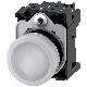 Indicatore luminoso, 22 mm, rotondo, in metallo lucido, colore bianco, gemma, liscia, AC 230 V product photo Photo 01 2XS