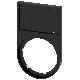 Portatarghetta, piatto, arrotondato, colore nero, per targhetta identificativa 17,5 x 27 mm product photo Photo 01 2XS