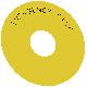 Targhetta con dicitura rotonda per pulsante a fungo di ARRESTO DI EMERGENZA, colore giallo, iscrizione: Emergency Stop product photo Photo 01 2XS