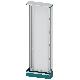 ALPHA 630 Universal, quadro da pavimento, Flat Pack, IP43, classe di protezione 1 A=1800mm, La=600 mm, T=250mm, senza porta RAL 7035 product photo Photo 01 2XS