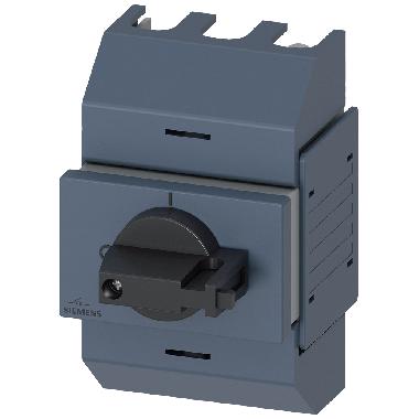 Sezionatore sottocarico 63 A, grand. costr. 01, a 3 poli, comando frontale centrale, apparecchio completo product photo Photo 01 3XL