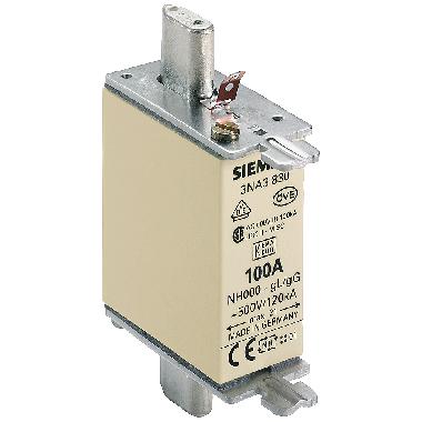 Cartuccia fusibile NH, NH000, In: 100 A, gG, Un AC: 500 V, Un DC: 250 V product photo Photo 01 3XL