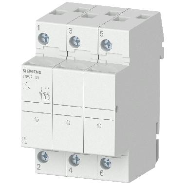 SENTRON, portafusibili per fusibili cilindrici, 10 x 38 mm, a 3 poli, In: 32 A, Un AC: 690 V product photo Photo 01 3XL