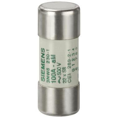 SENTRON, cartuccia fusibile cilindrica, 22 x 58 mm, 32 A, aM, Un AC: 500 V product photo Photo 01 3XL