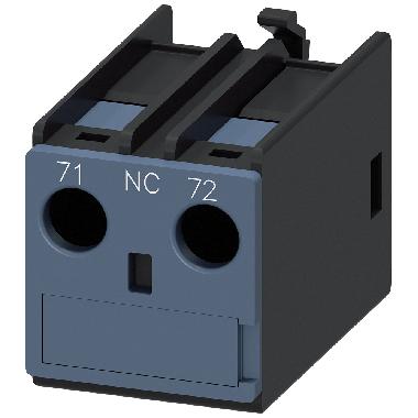 Blocchetto di contatti ausiliari 1NC, vie di corrente: 1NC, collegamento dallalto product photo Photo 01 3XL