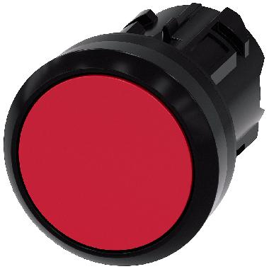 Pulsante, 22 mm, rotondo, in plastica, colore rosso, bottone product photo Photo 01 3XL