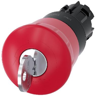 Pulsante a fungo di ARRESTO DI EMERGENZA, 22 mm, rotondo, in plastica, colore rosso, con serratura RONIS product photo Photo 01 3XL