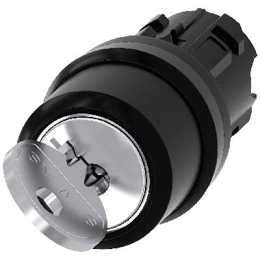 Selettore a chiave RONIS, 22 mm, rotondo, in plastica, estrazione chiave O product photo Photo 01 3XL