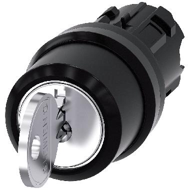 Selettore a chiave RONIS, 22 mm, rotondo, in plastica, estrazione chiave I+O+II product photo Photo 01 3XL