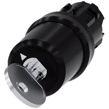 Selettore a chiave Siemens, C, 22 mm, rotondo, in plastica, estrazione chiave O+I product photo Photo 01 3XL