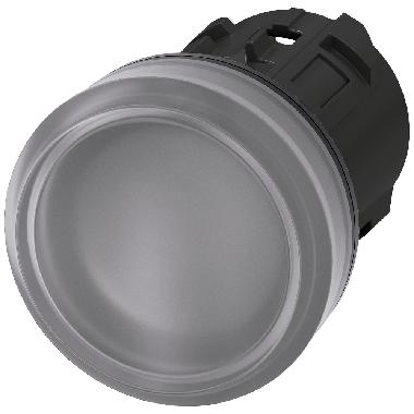 Indicatore luminoso, 22 mm, rotondo, in plastica, trasparente, gemma, liscia product photo Photo 01 3XL