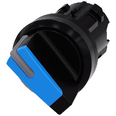 Selettore, illuminabile, 22 mm, rotondo, in plastica, colore blu product photo Photo 01 3XL